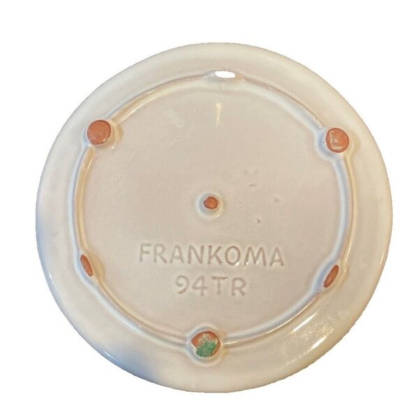 Frankoma Pottery Rooster Trivet Hot Plate White Glaze 6 Inch Vintage Farm Rustic - Picture 3 of 3